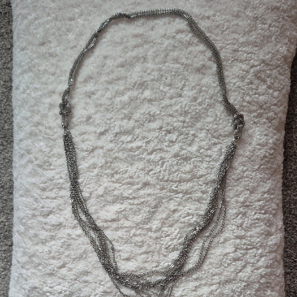 Lia Sophia Silver Layered Necklace